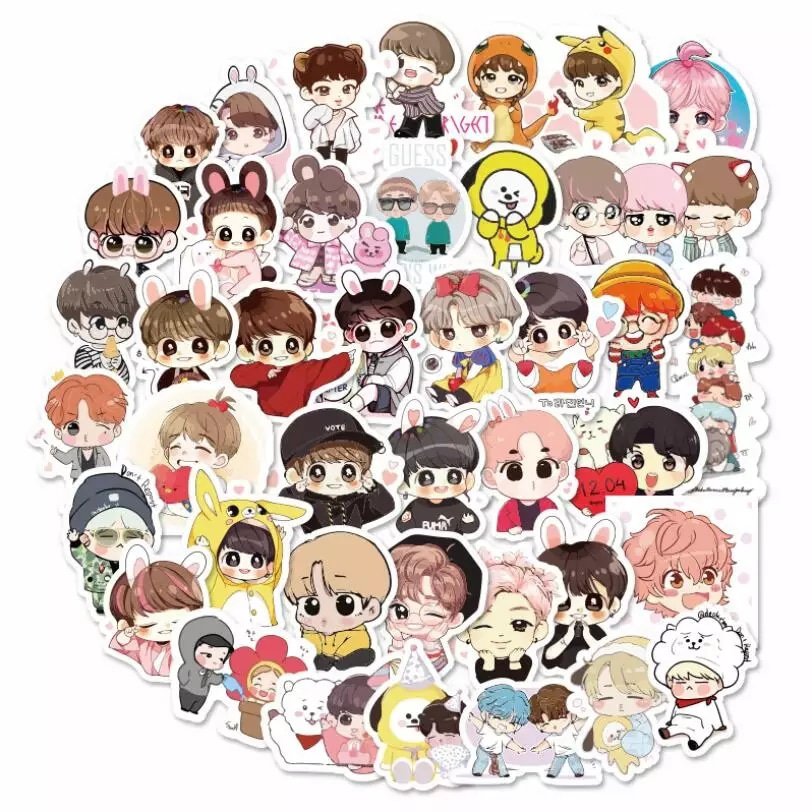 BTS & BT21 Stickers, 40 Stuks