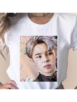 BTS Jimin T-Shirt, Wit