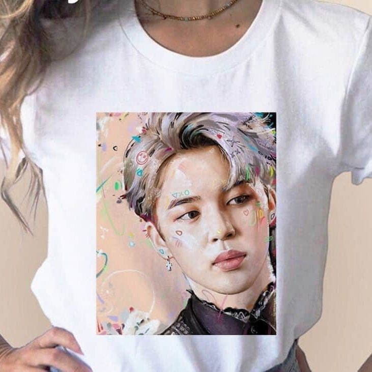 BTS Jimin T-Shirt, Wit L