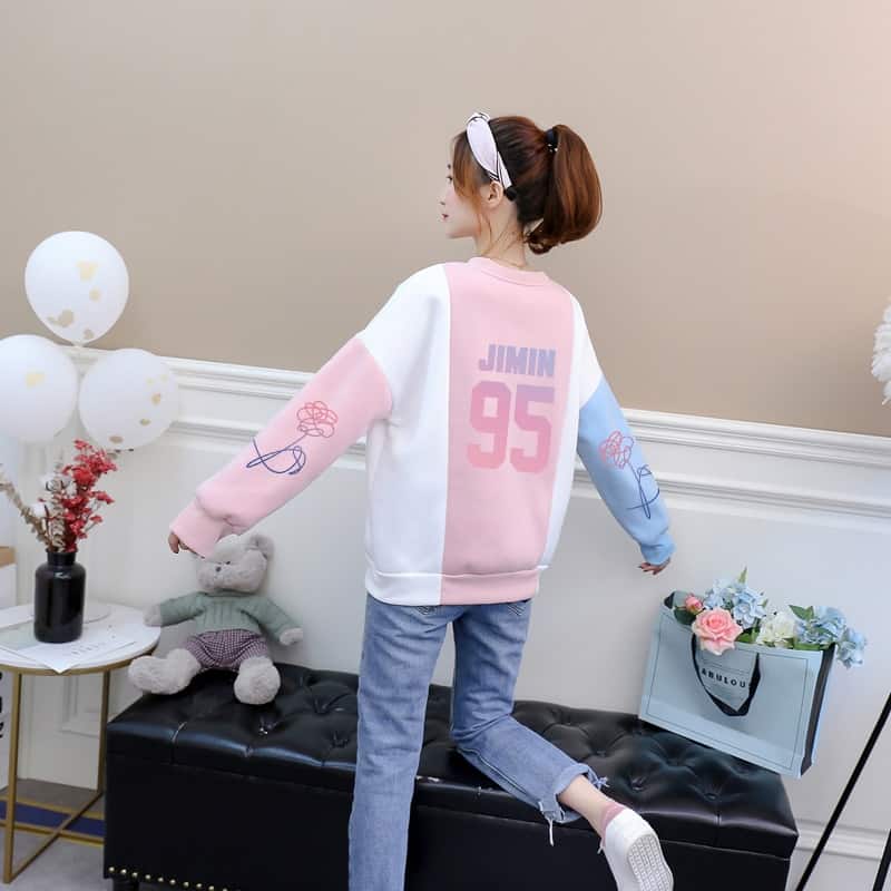 BTS Jimin Love Yourself Trui, Roze M