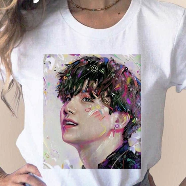 BTS Suga T-Shirt, Wit L