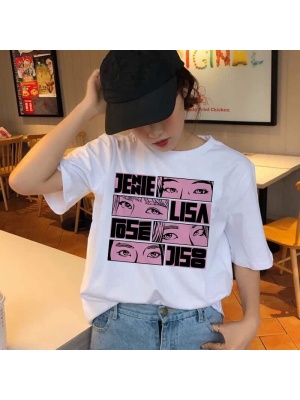 Blackpink Comic T-Shirt, Wit