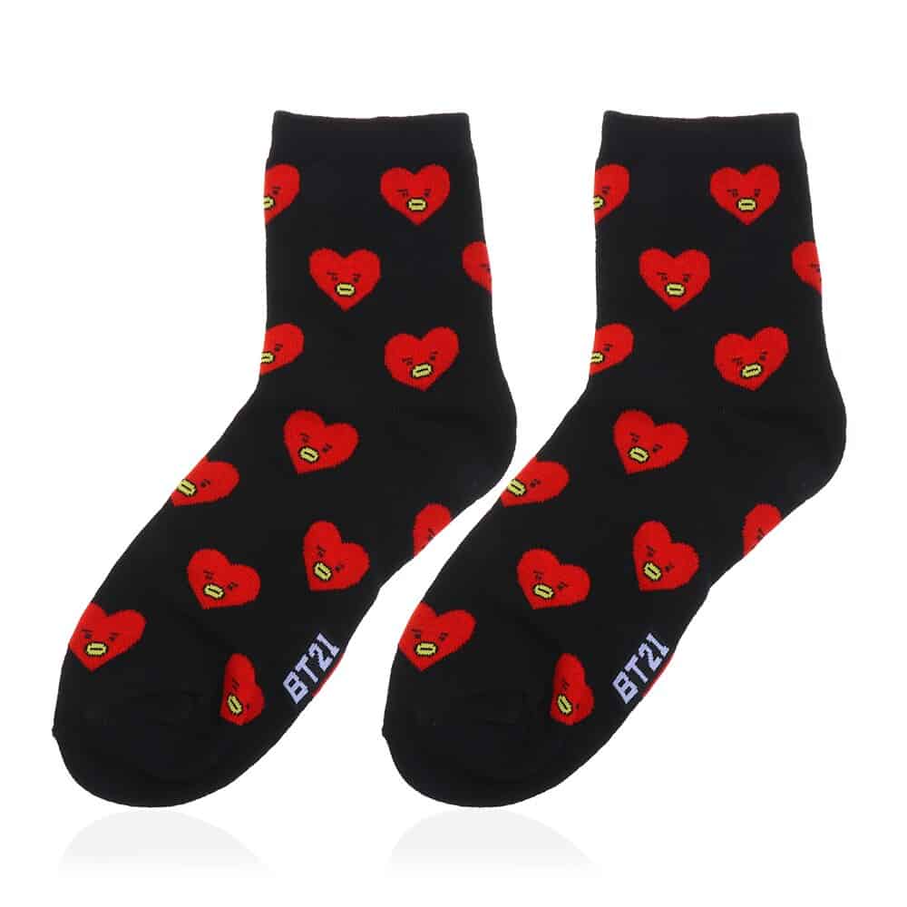 BT21 TATA Dames Sokken, Zwart