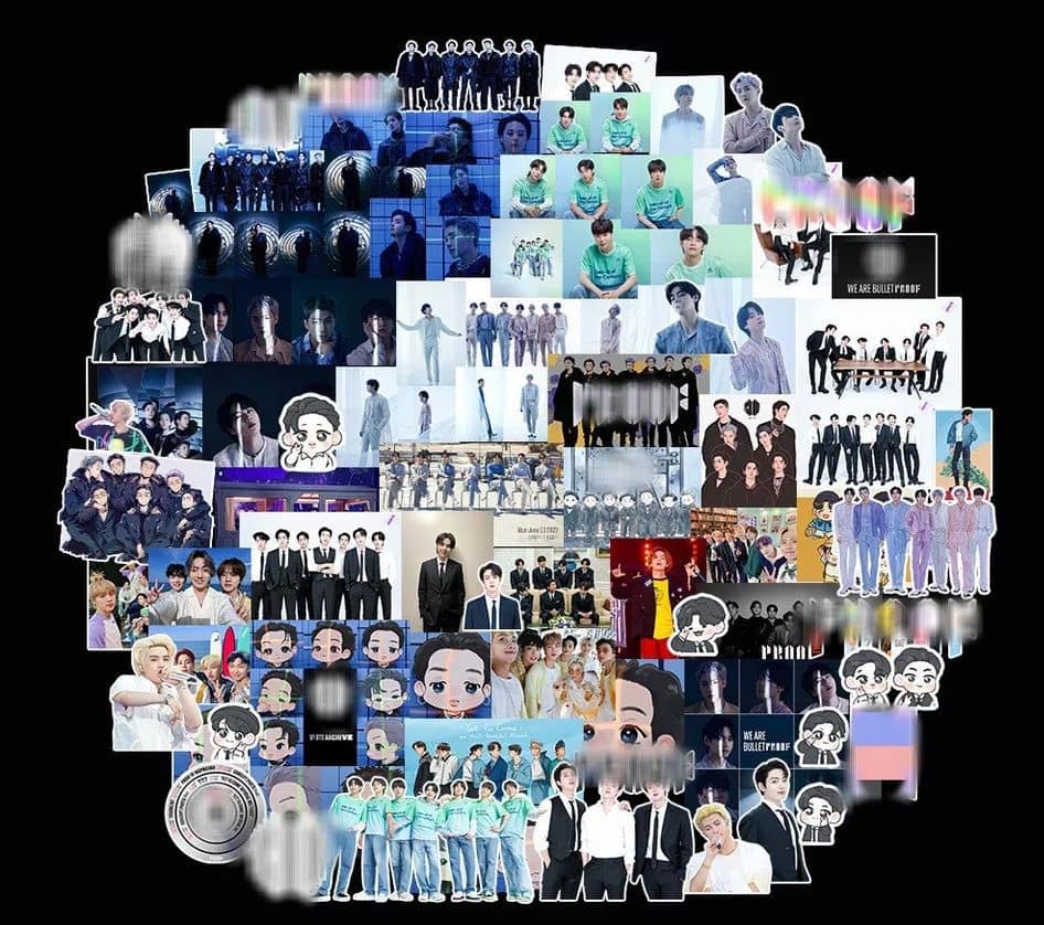BTS PROOF stickers, 100 stuks