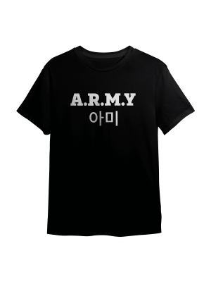 BTS ARMY T-Shirt, Zwart