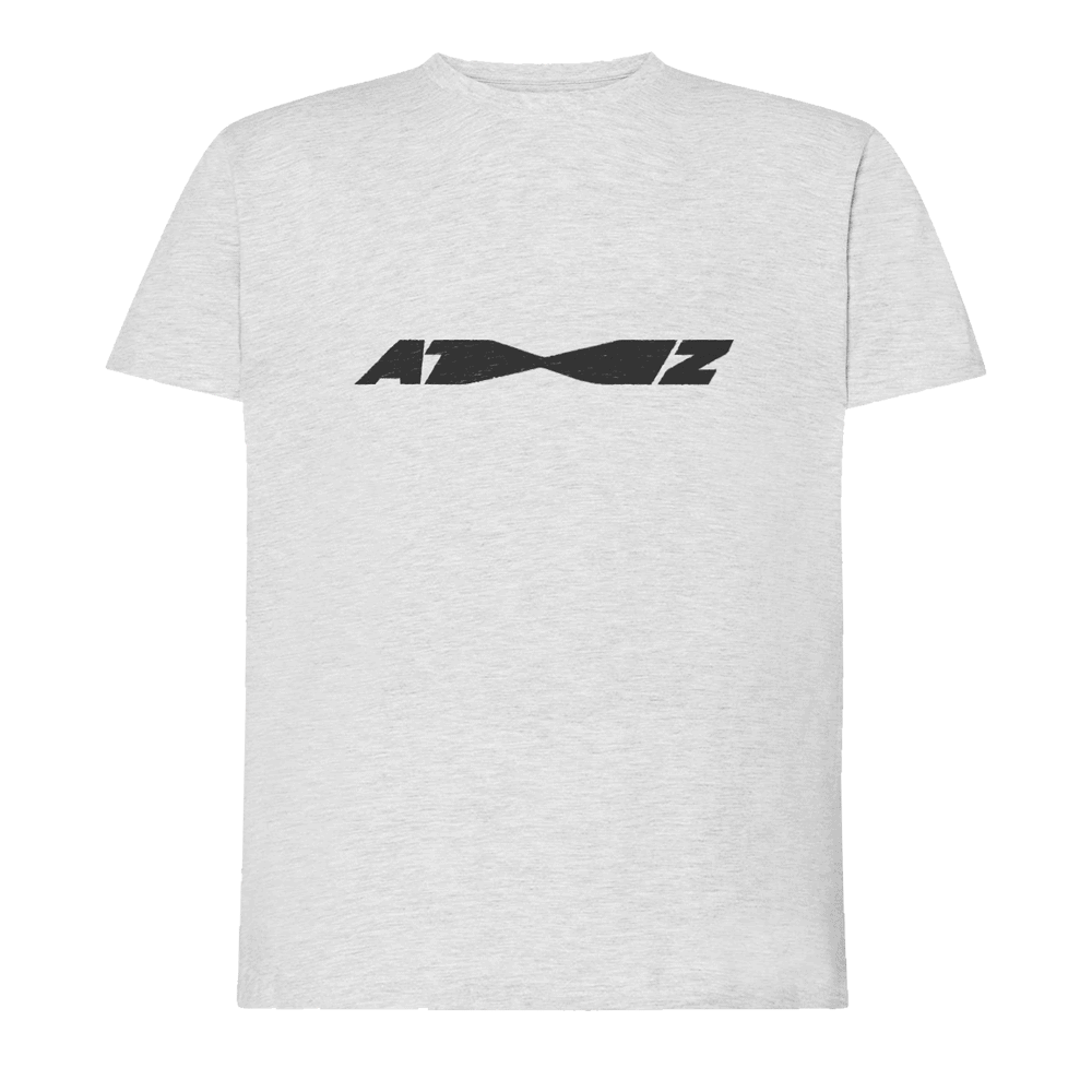 ATEEZ A to Z T-Shirt, Unisex, Loose-Fit, Lichtgrijs/Zwart