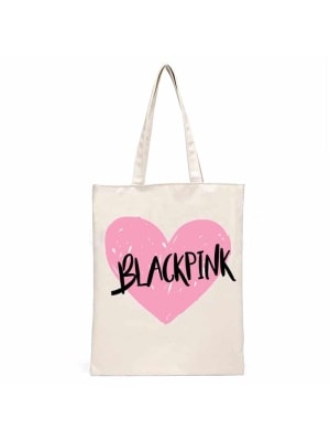 Blackpink Canvas Tas, Katoen