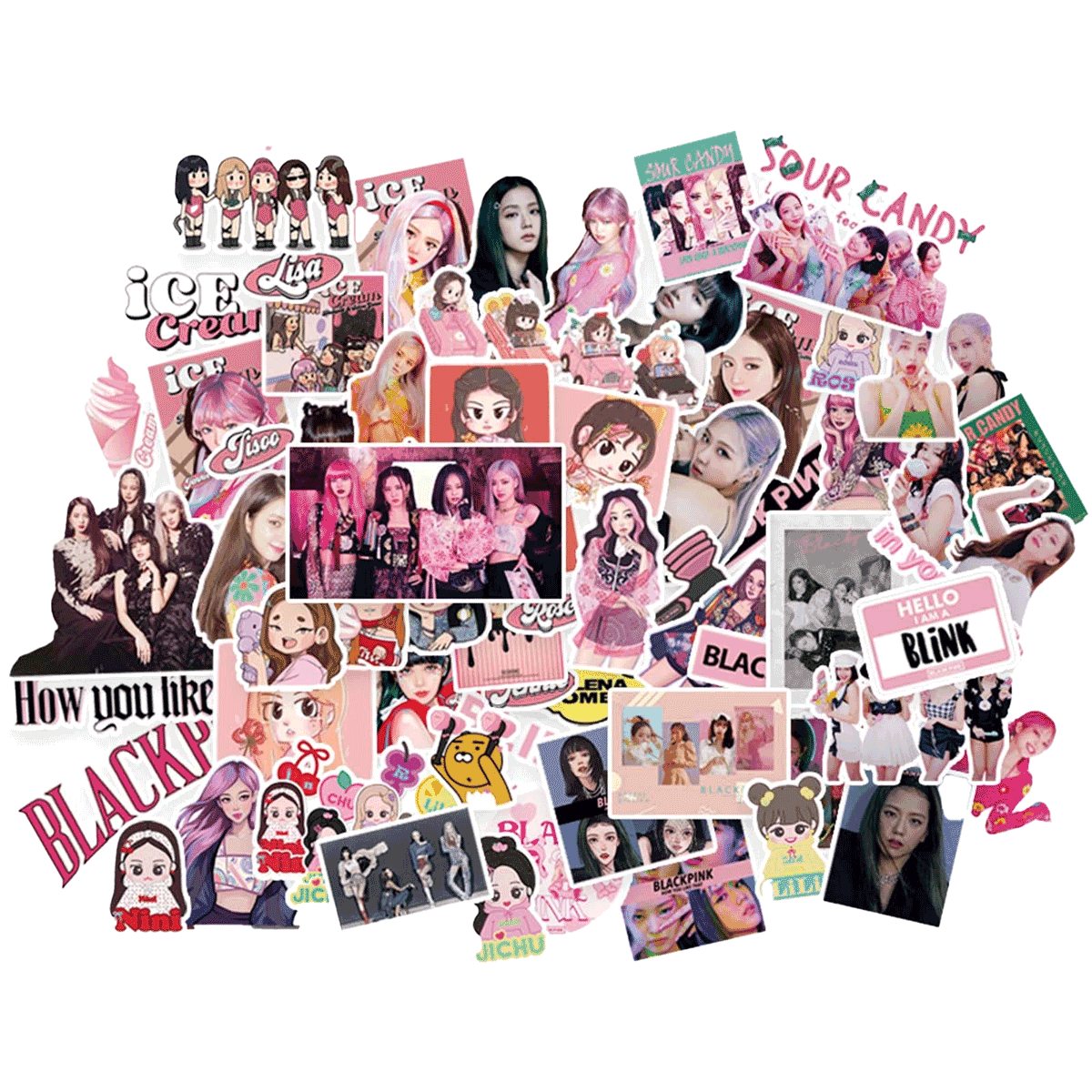 BLACKPINK Stickers, 75 stuks