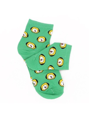 BT21 CHIMMY Dames Sokken, Groen