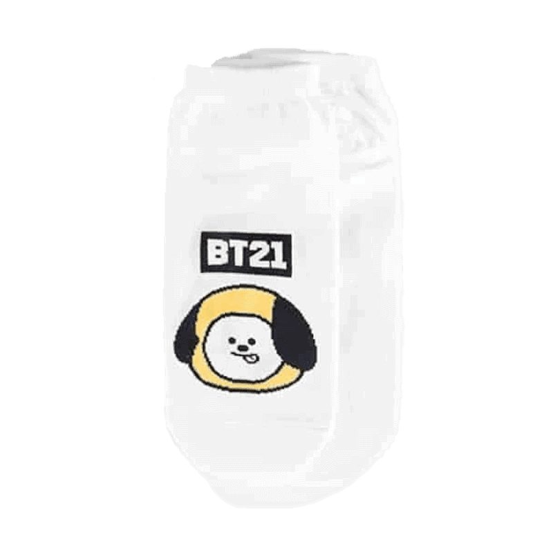 BT21 CHIMMY Sokken, Wit