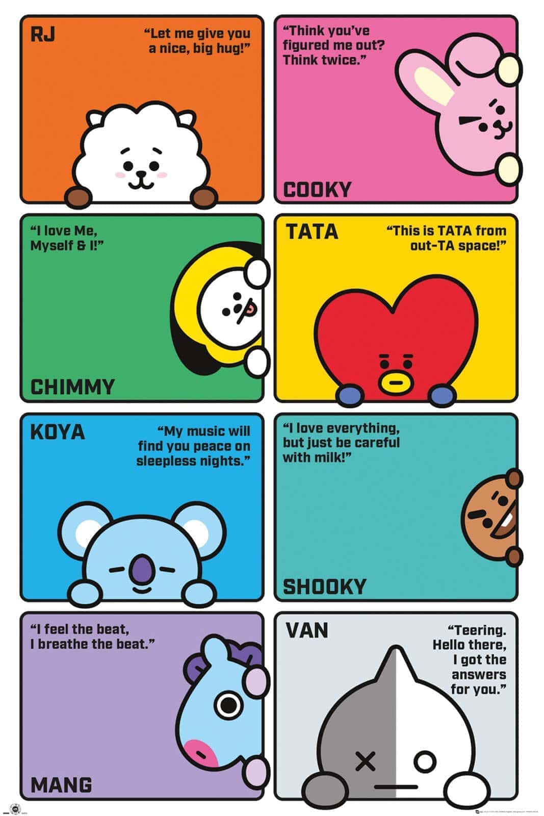 BT21 Poster - BT21 Collage