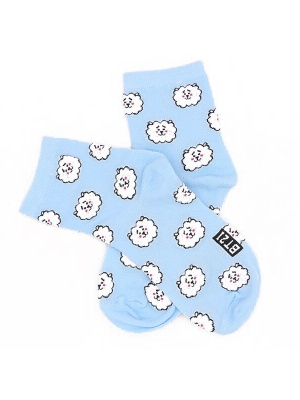 BT21 RJ Dames Sokken, Lichtblauw