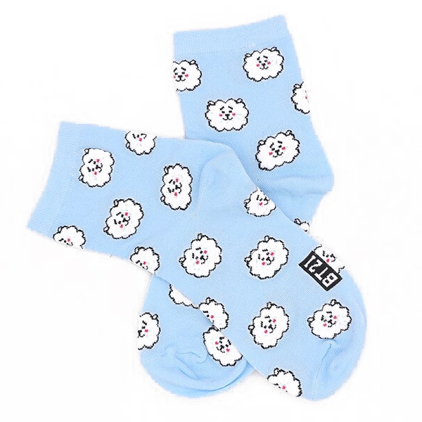 BT21 RJ Dames Sokken, Lichtblauw