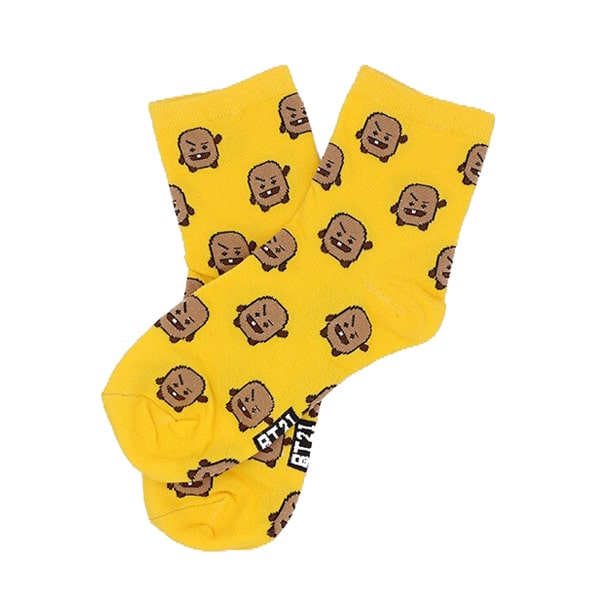 BT21 SHOOKY Dames Sokken, Geel