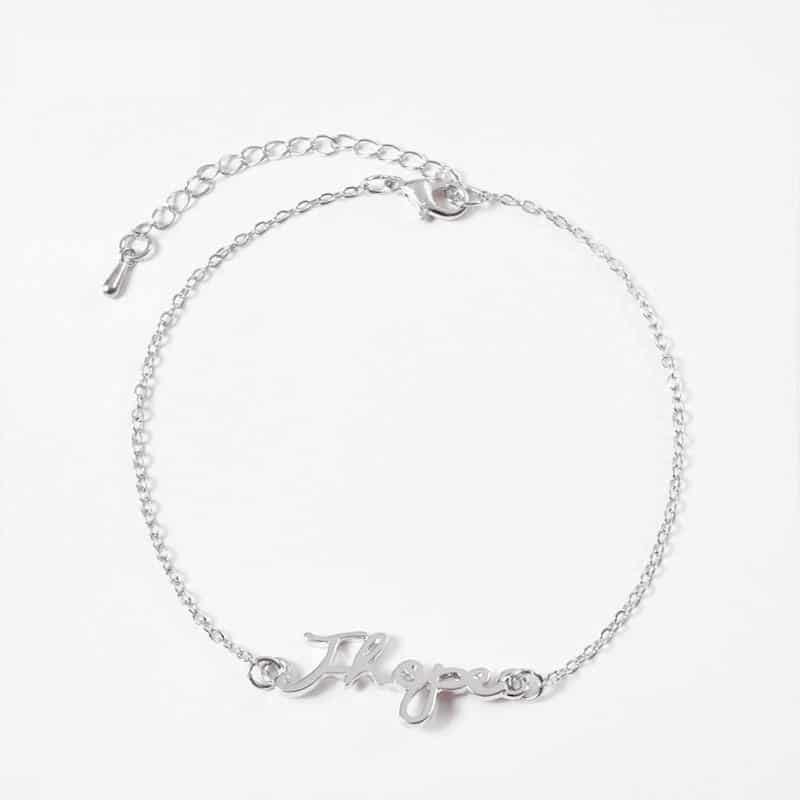 BTS J-Hope Armband, Zilver