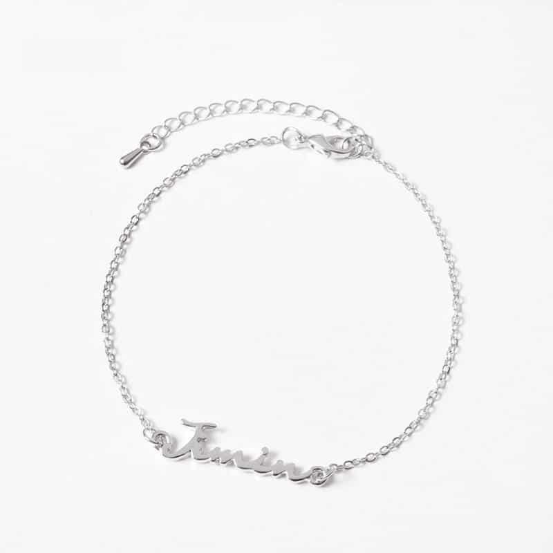 BTS Jimin Armband, Zilver