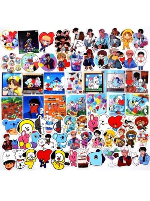 BTS & BT21 Stickers, 110 Stuks
