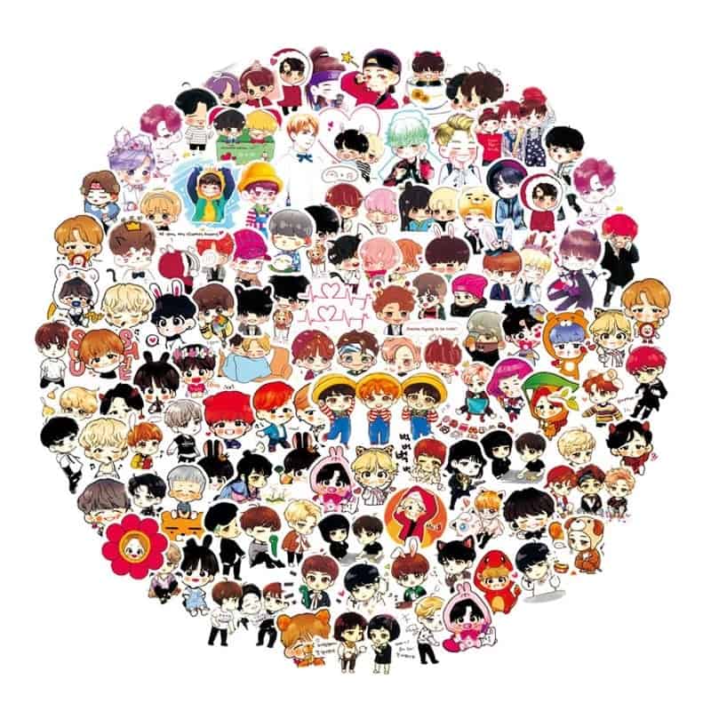 BTS Stickers, 64 Stuks