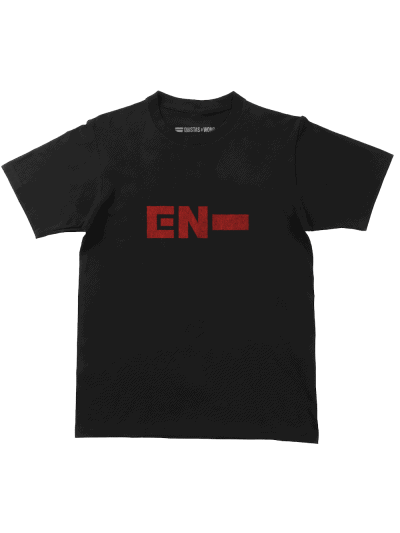 ENHYPEN Iconic T-Shirt, Unisex, Zwart/Rood