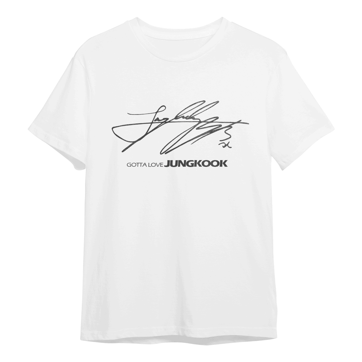 BTS Gotta Love JungKook Signature T-Shirt, Unisex, Wit