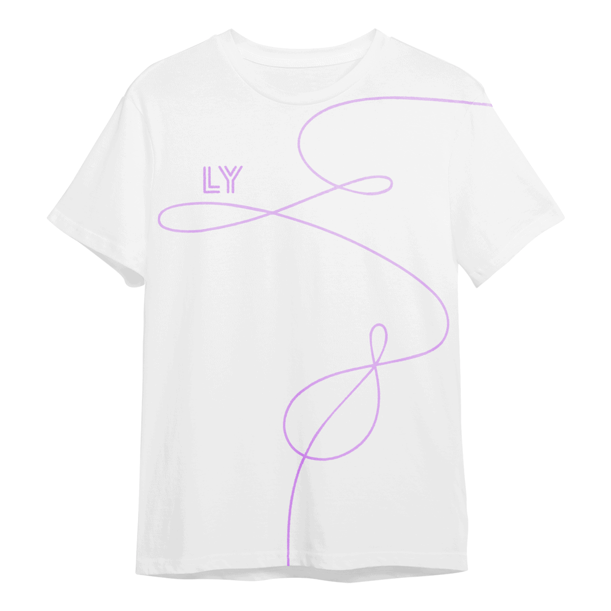 BTS Love Yourself Fiddle T-Shirt, Unisex, Wit