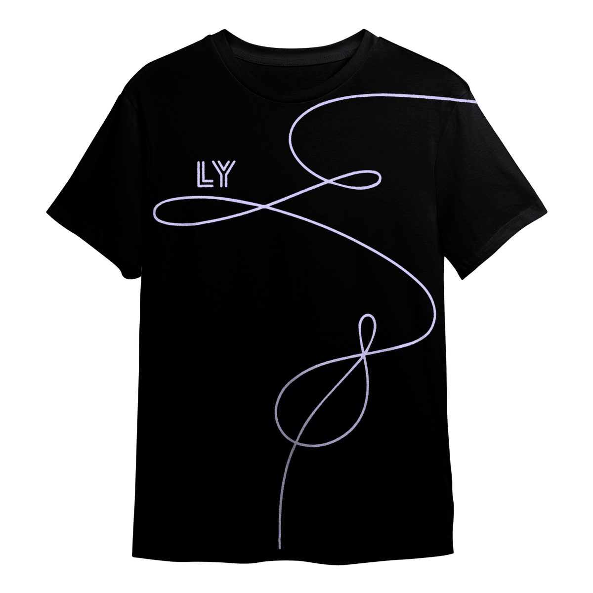 BTS Love Yourself Fiddle T-Shirt, Unisex, Zwart