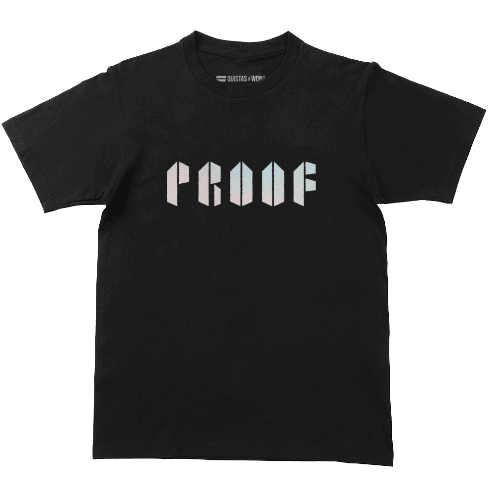 BTS PROOF T-Shirt, Unisex, Loose-Fit, Zwart/Holo