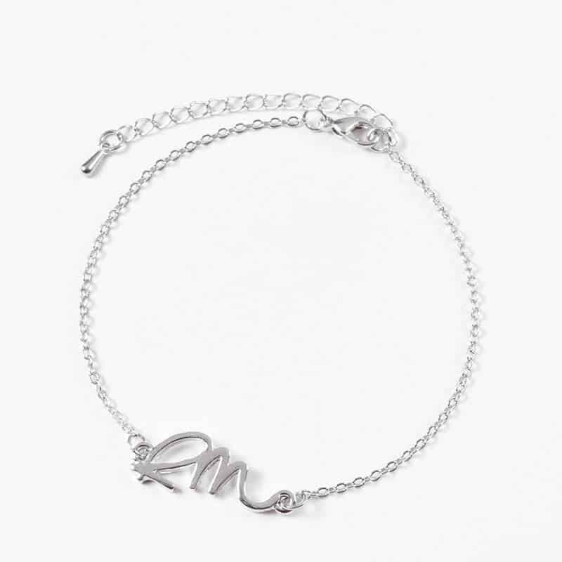 BTS RM Armband, Zilver