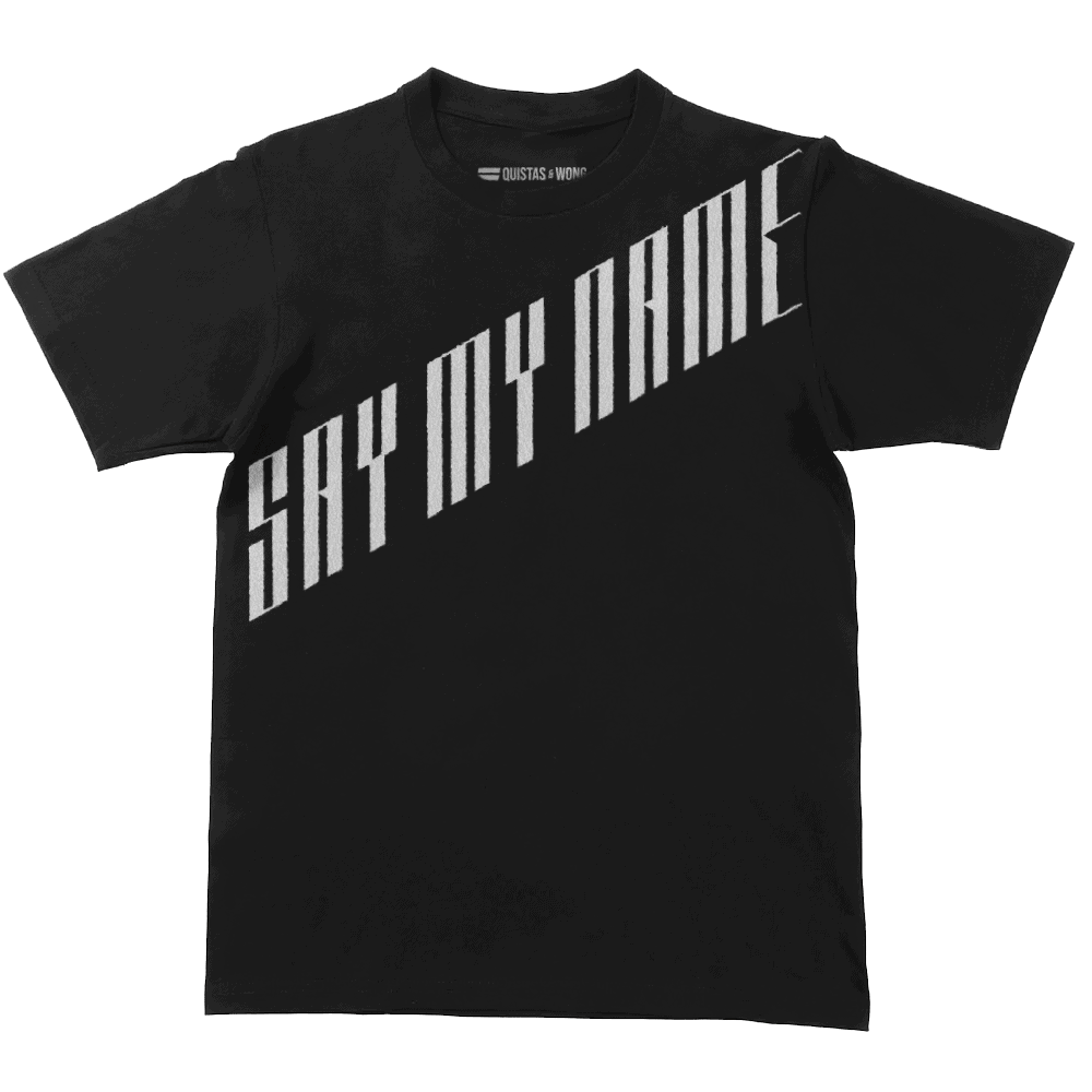 ATEEZ Say My Name T-Shirt, Unisex, Loose-Fit, Zwart/Wit